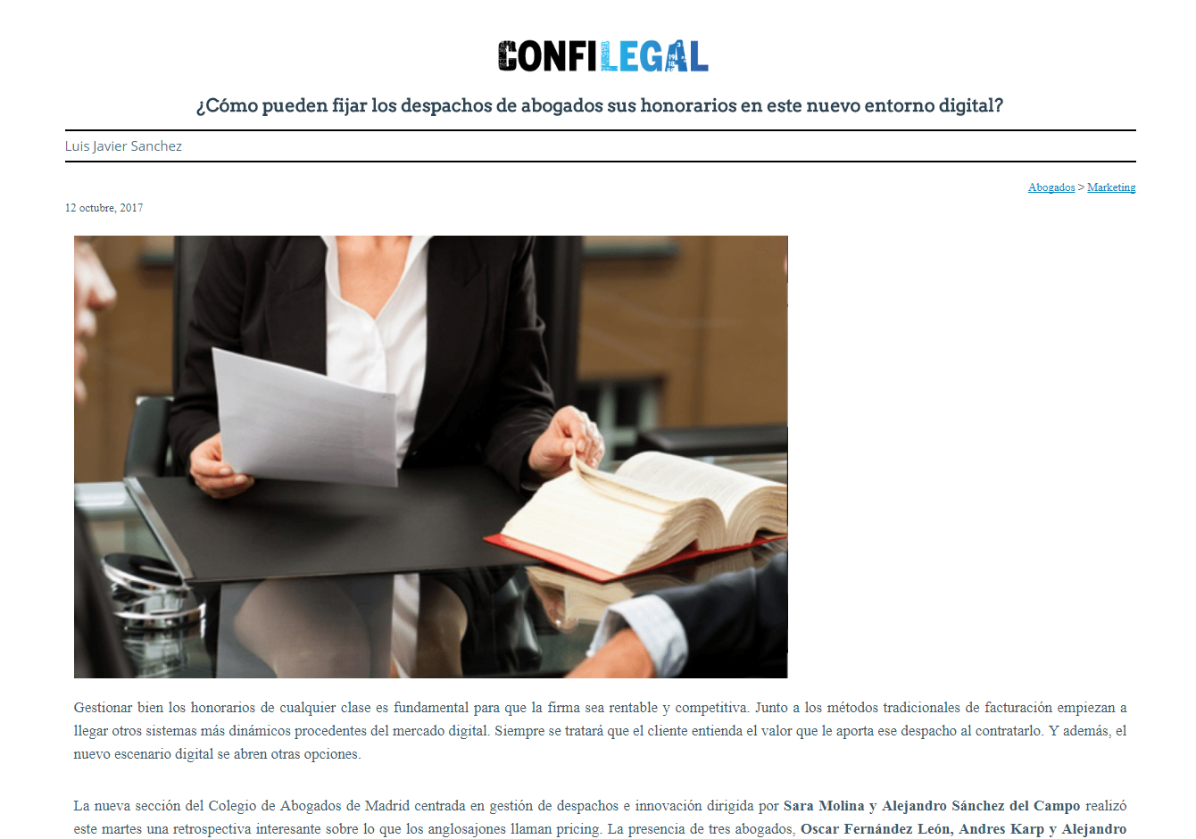 ¿Cómo pueden fijar los despachos de abogados sus honorarios en este nuevo entorno digital?