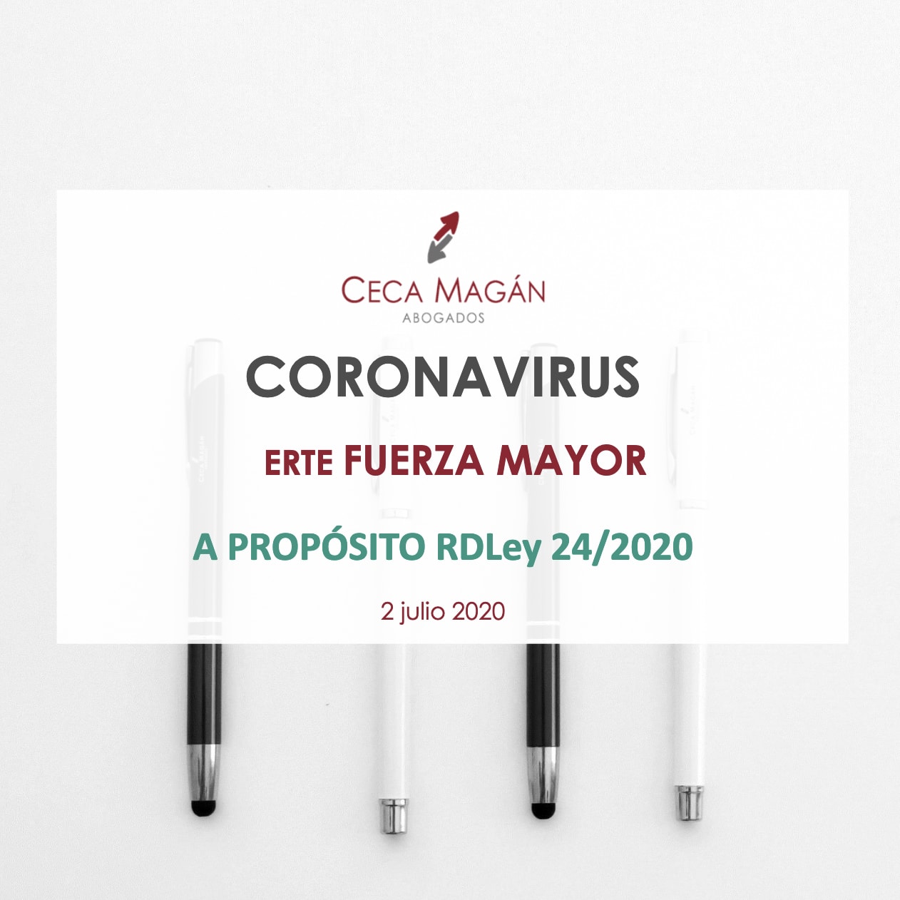 Guía gratuita: “Coronavirus: ERTE por Fuerza Mayor”