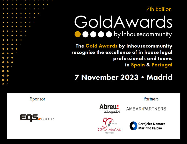 CECA MAGÁN Abogados patrocina 7th Edition Gold Awards by In-house Community