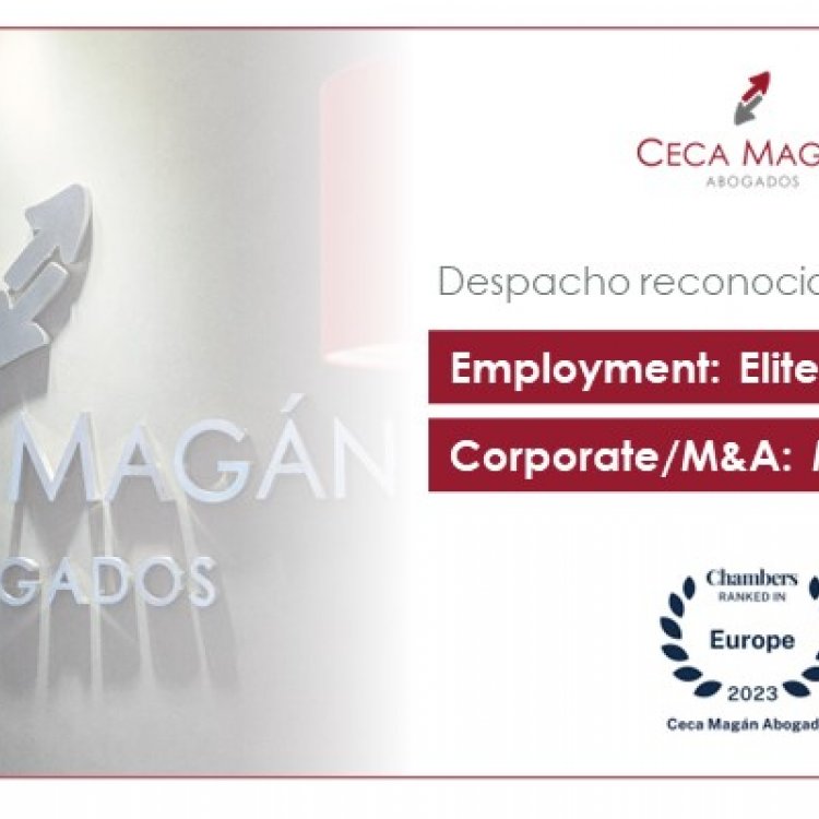 CECA MAGÁN Abogados, among the best law firms in Chambers Europe 2023 ranking