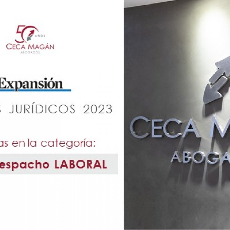 CECA MAGÁN Abogados, finalista a Mejor Despacho Laboral en los VIII Premios Expansión Jurídico