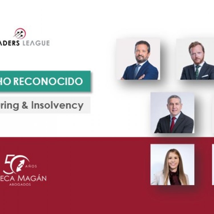 CECA MAGÁN Abogados among the best firms in the insolvency area