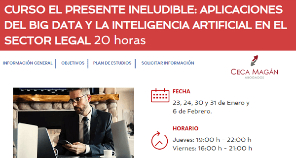 Ceca Magán y MBIT School lanzan un curso sobre el Big Data y la Inteligencia Artificial en el sector legal