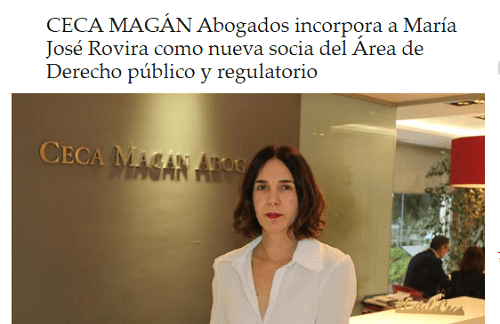 Ceca Magán ficha a María José Rovira como nueva socia