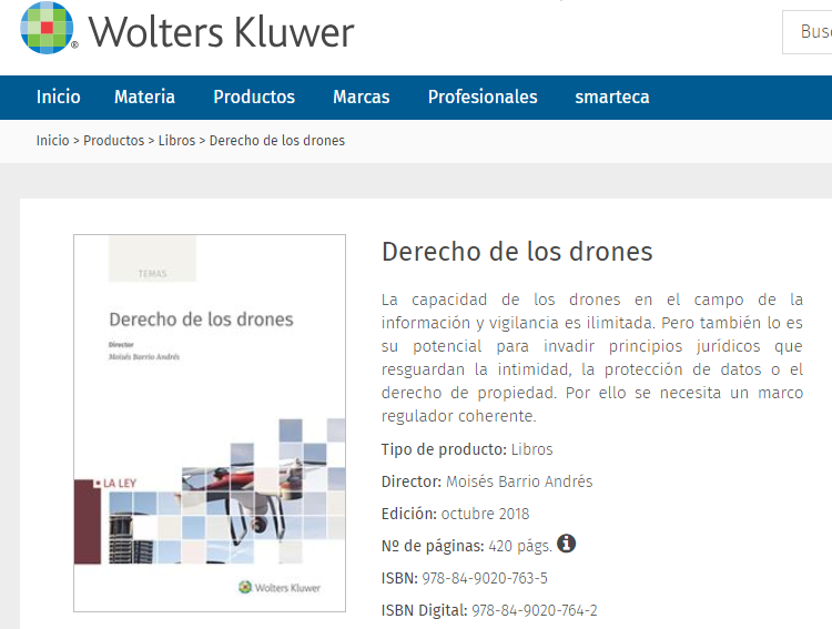Enrique Ceca participa en el libro “Derecho de los drones”