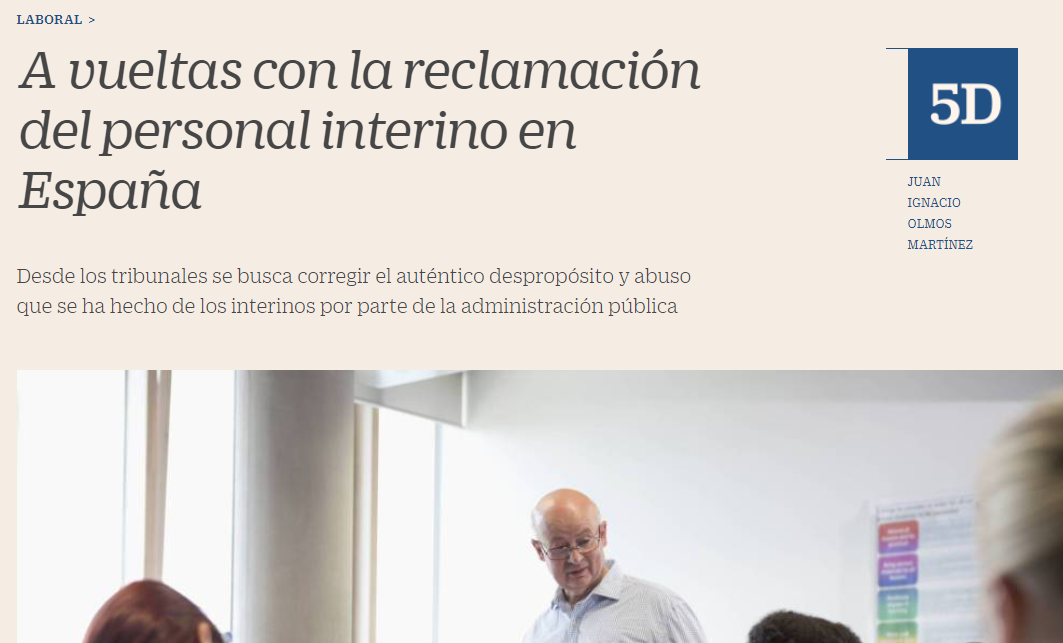 A vueltas con la reclamación del personal interino en España
