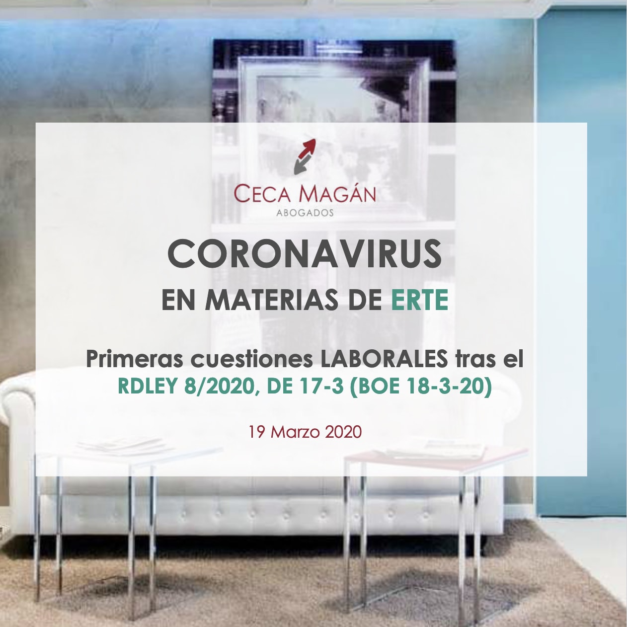 Coronavirus: Cuestiones en materia de ERTE