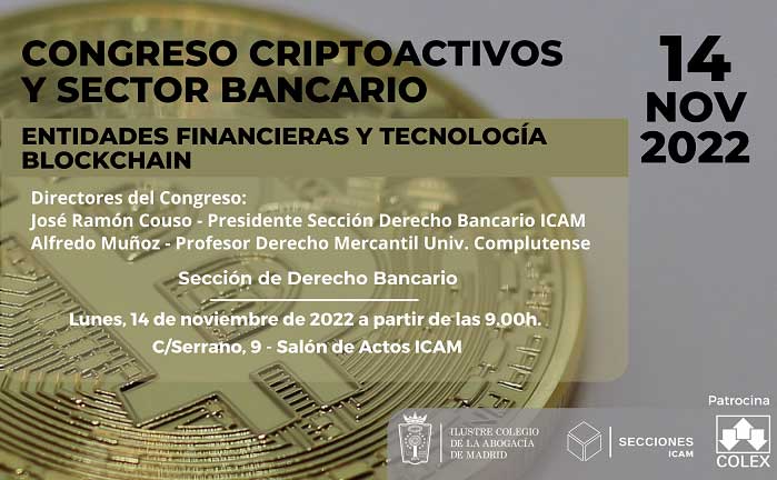 Invitación a Congreso de Criptoactivos y sector bancario