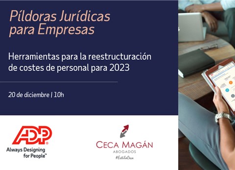 Evento online CECA MAGÁN Abogados con ADP sobre derecho laboral