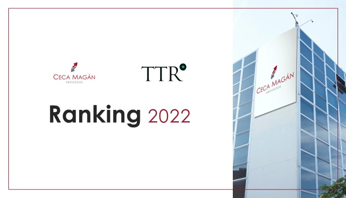 CECA MAGÁN Abogados en ranking TTR 2022 con mejores abogados mercantilistas para operaciones M&A