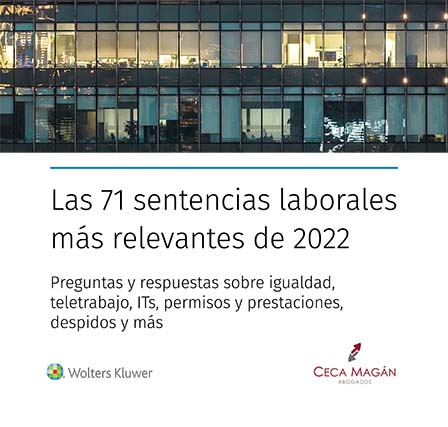 Portada ebook Sentencias más relevantes de 2022 en el ámbito laborla