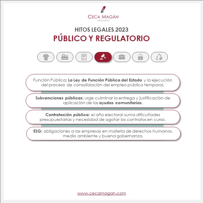 fechas legales clave para el 2023 en derecho publico y regulatorio