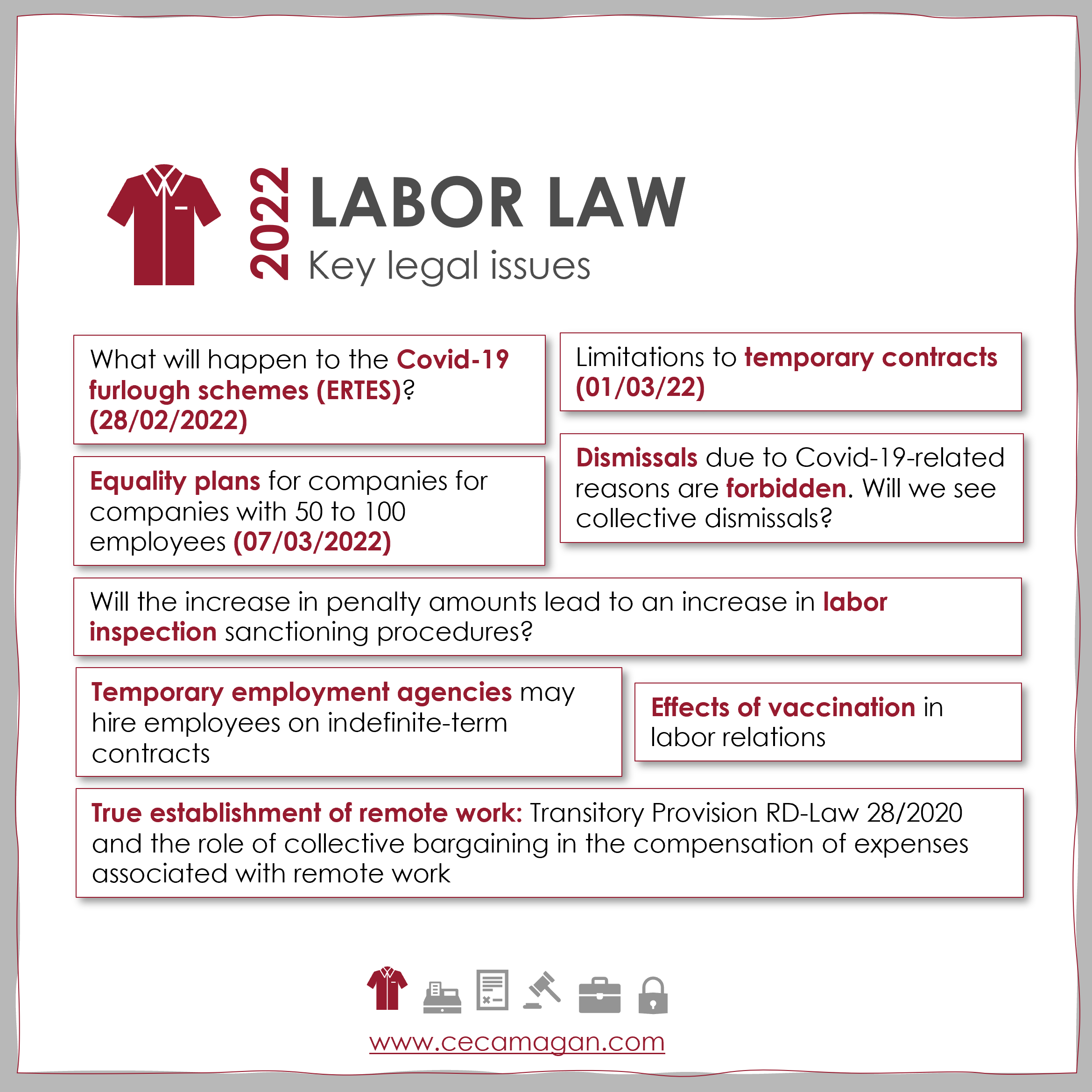 CECA MAGAN Abogados_milestones and key legal dates for 2022 in labor law