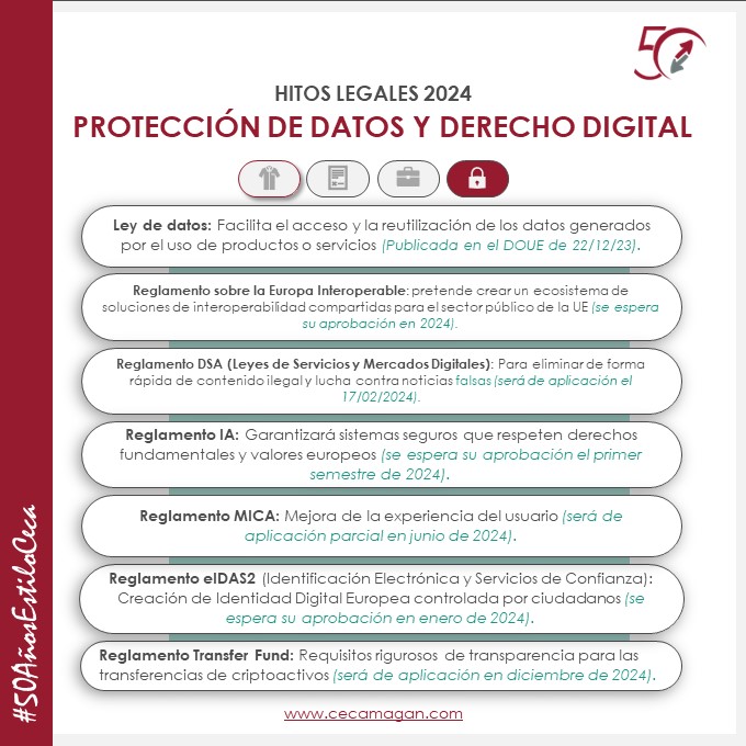 CECA MAGÁN Abogados, hitos legales del derecho digital en 2024