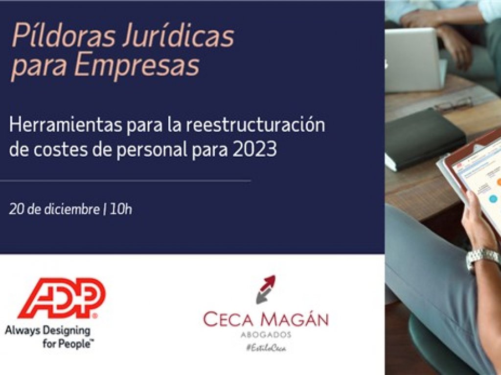 Evento online CECA MAGÁN Abogados con ADP sobre derecho laboral