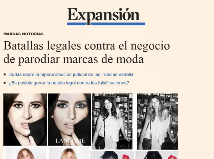 Batallas legales contra el negocio de parodiar marcas de moda