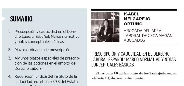 Prescripción y caducidad en el Derecho del Trabajo