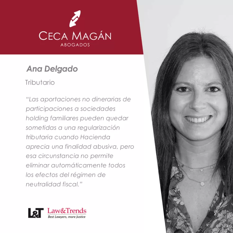 El Tribunal Supremo limita el alcance de las regularizaciones fiscales en sociedades holding familiares por CECA MAGÁN Abogados