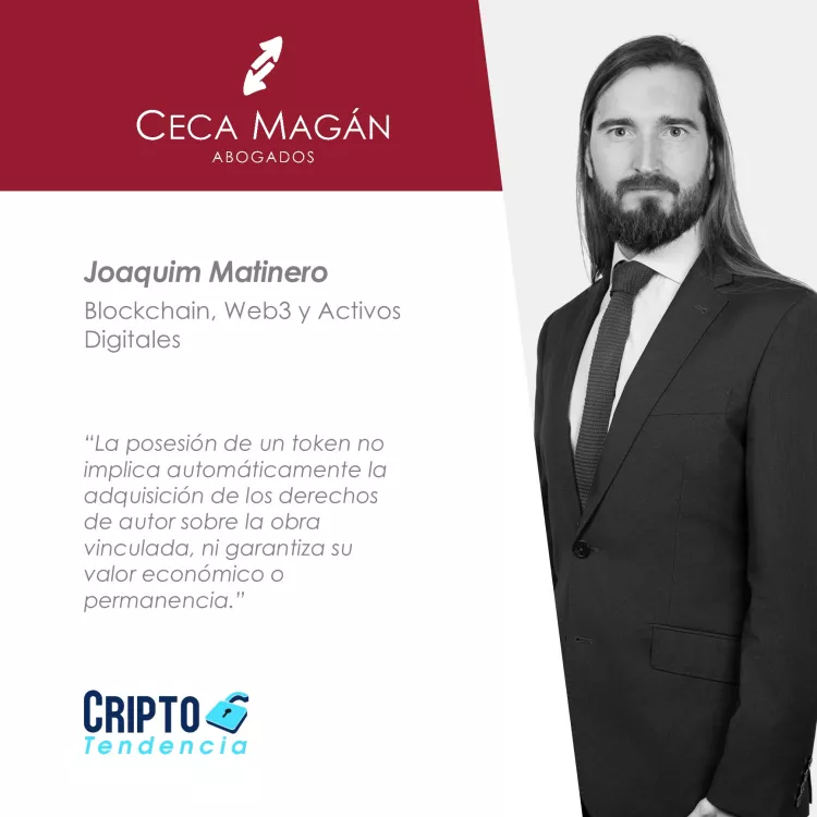 Declaraciones de Joaquim Matinero de CECA MAGÁN Abogados, sobre retos jurídicos de NFT