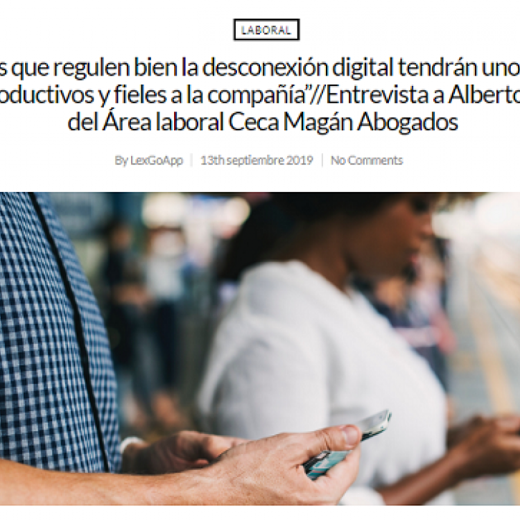 Entrevista a Alberto Novoa sobre los efectos de la desconexión digital