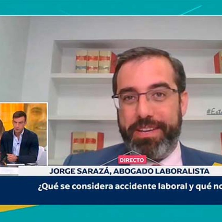 CECA MAGÁN Abogados, Jorge Sarazá en Telemadrid hablando de accidentes laborales
