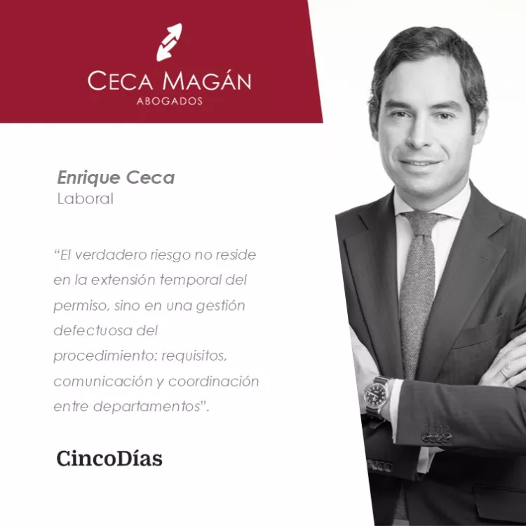 La gestión del permiso por nacimiento, el verdadero reto tras su ampliación, por CECA MAGÁN Abogados