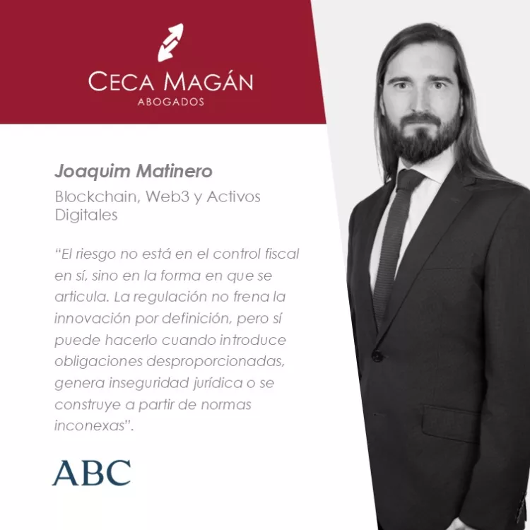 Presión fiscal y criptoactivos: regular mejor para no frenar la innovación, por CECA MAGÁN Abogados