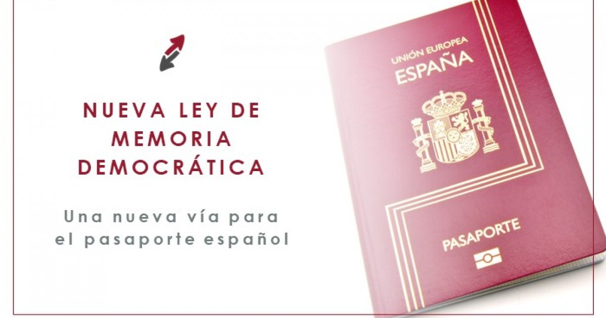 industria Al aire libre Presentador Nueva Ley de Memoria Democrática para obtener el pasaporte español
